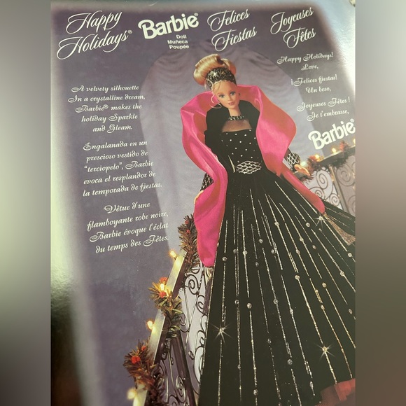 Mattel Special Edition Happy Holidays 1998 Barbie Doll Crystalline Gown - Picture 5 of 8